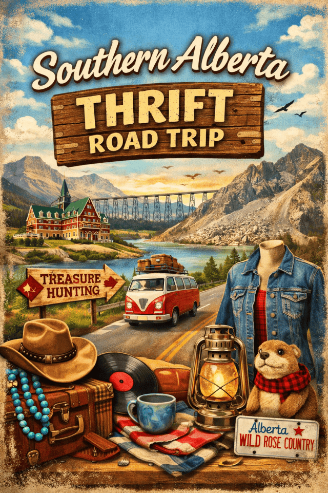 Southern Alberta Second Hand Treasure Hunting. Thrifting the History-Rich Backroads of Southern Alberta