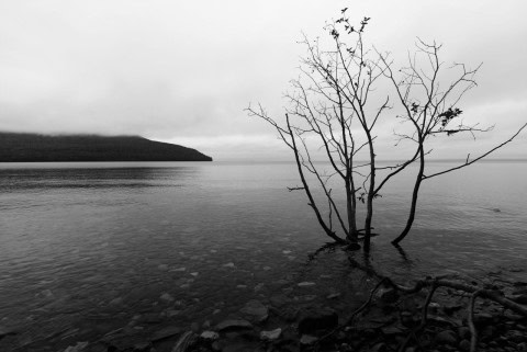 Pebble beach along Lake Superior on the Kabeyun Trail in Sleeping Giant Provincial Park near Thunder Bay, highlighting shoreline hiking and remote northern wilderness scenery.