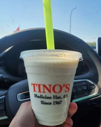 Tinos in Medicine Hat Alberta Canada is a great road trip stop on a south eastern staycation in the province.