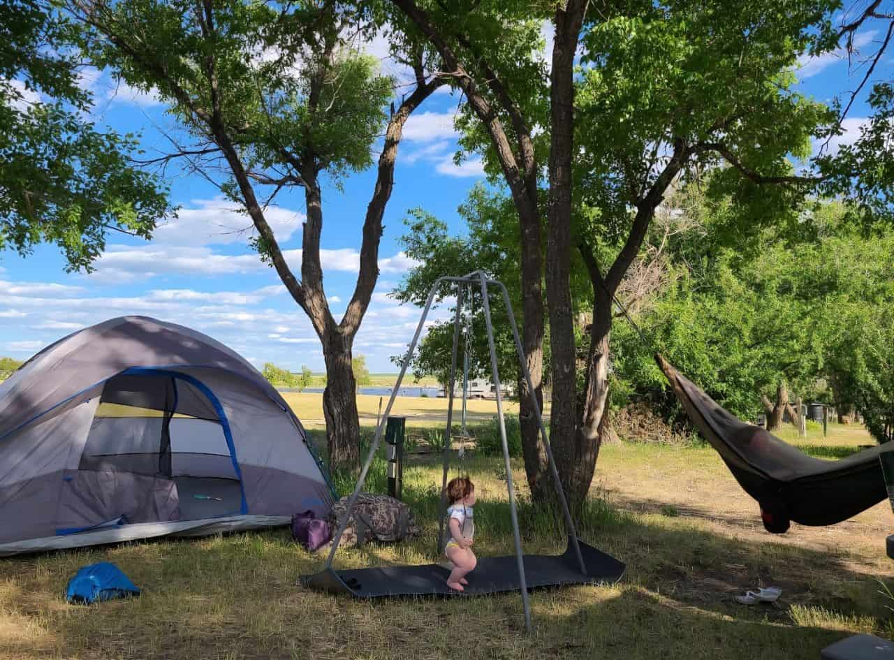 No threat of bears while camping in east central Alberta Canada