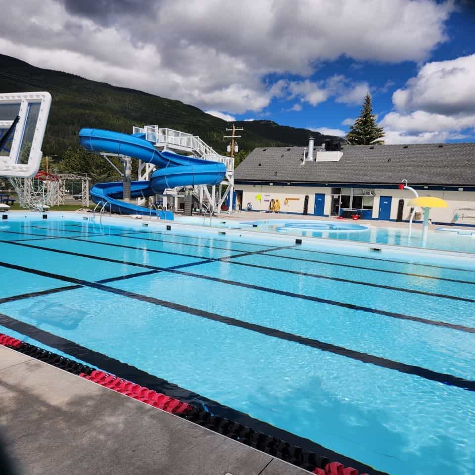 Blairmore has an amazing public pool in the Crowsnest Pass Alberta Canada