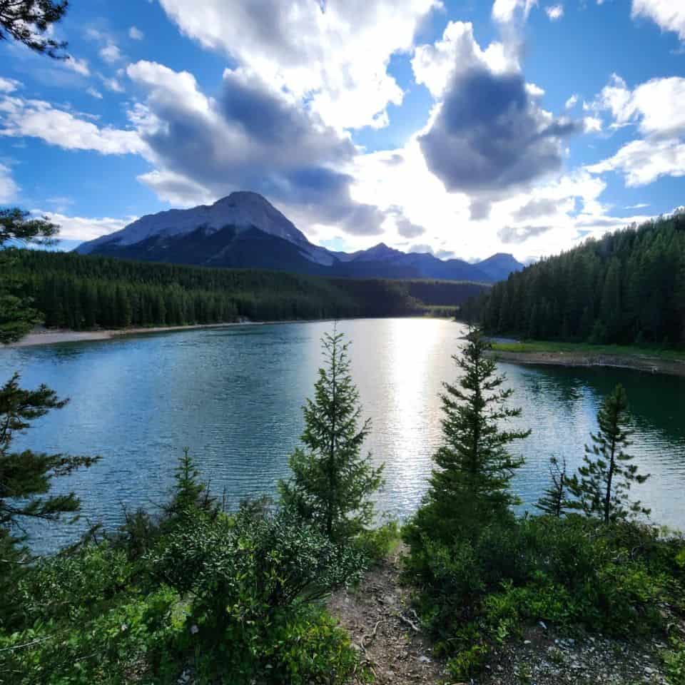 The Crowsnest Pass is a mountain wilderness area in south western Alberta Canada offering stunning views, trails and lakes