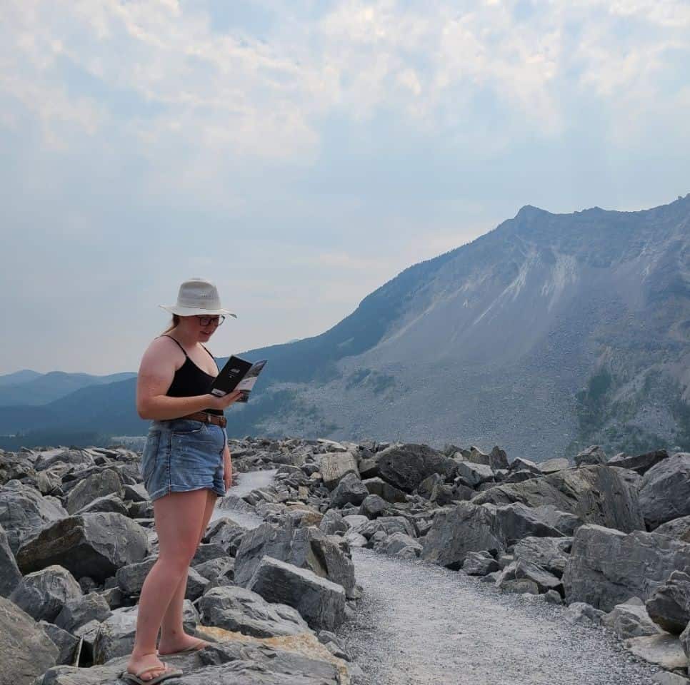 Touring Franks Slide in Frank Alberta for a history lesson on one of Canada’s Deadliest natural disasters