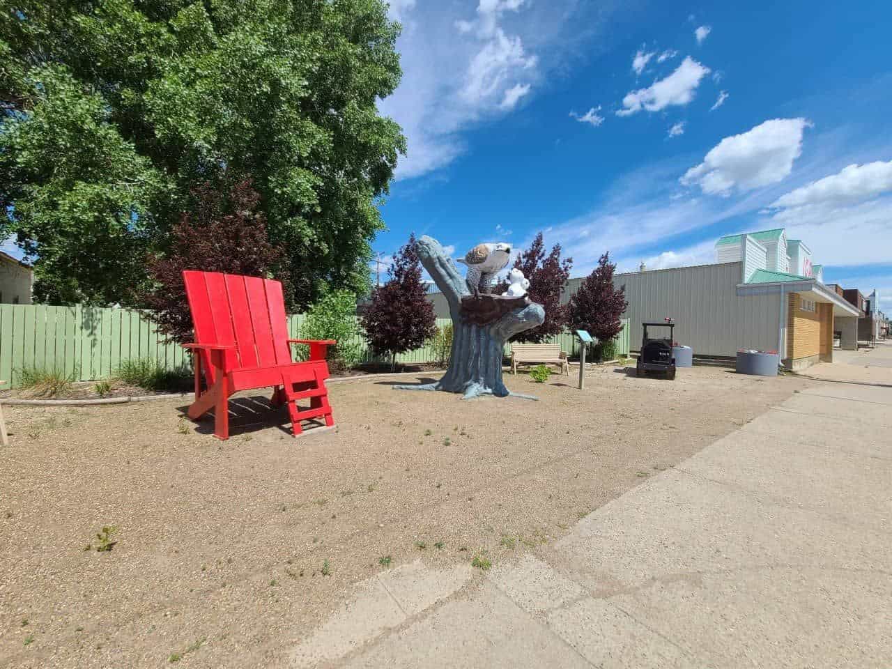 Leader Saskatchewan has a great tourism vibe. With a train for a visitor centre, and multiple oversized attractions to find all across town