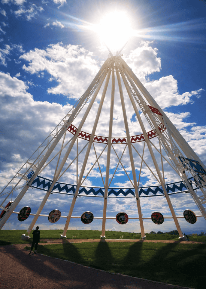The Saamis Teepee in Medicine Hat Canada is the largest teepee in the world
