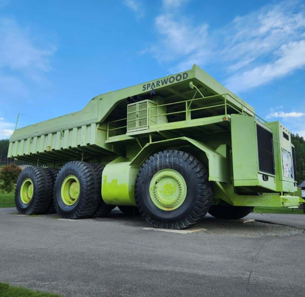 A loop extension into British Columbia to Sparwood to visit the large green truck is recommended.