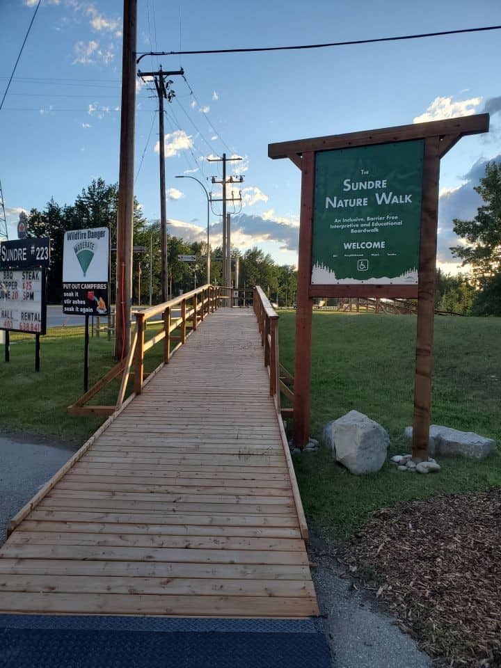 Sundre Alberta offers many easy family friendly trails throughout town