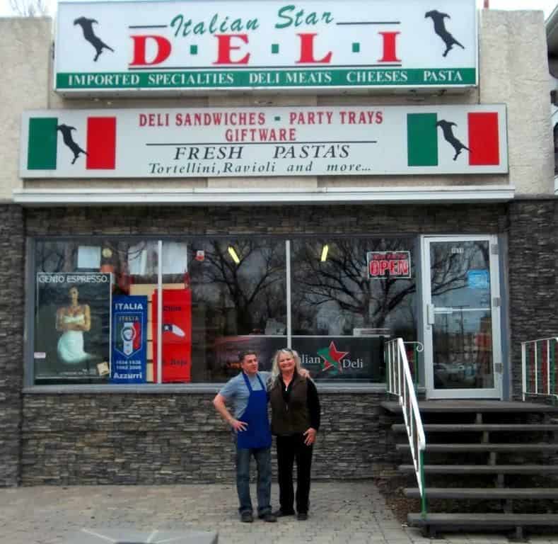 Outside Italian Star Deli in Regina, Canada.