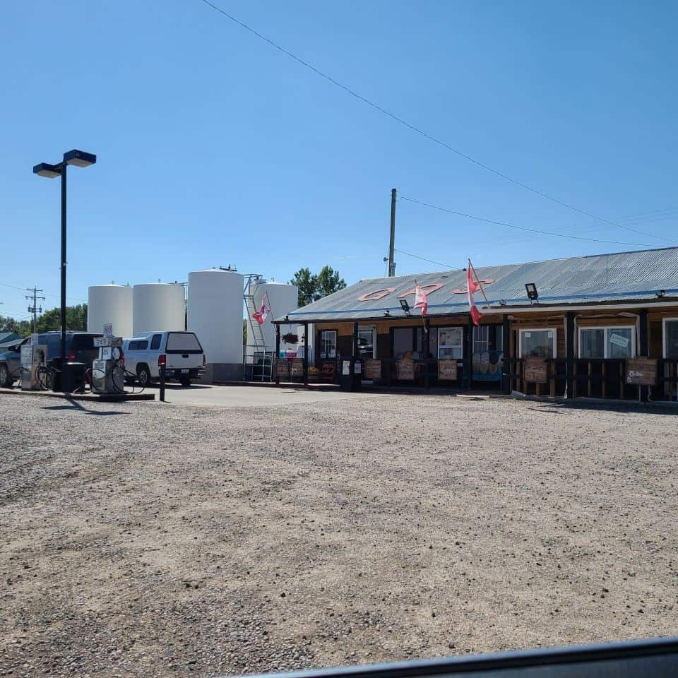 General store in Granum Alberta Canada shared by Canada Adventure Seeker.