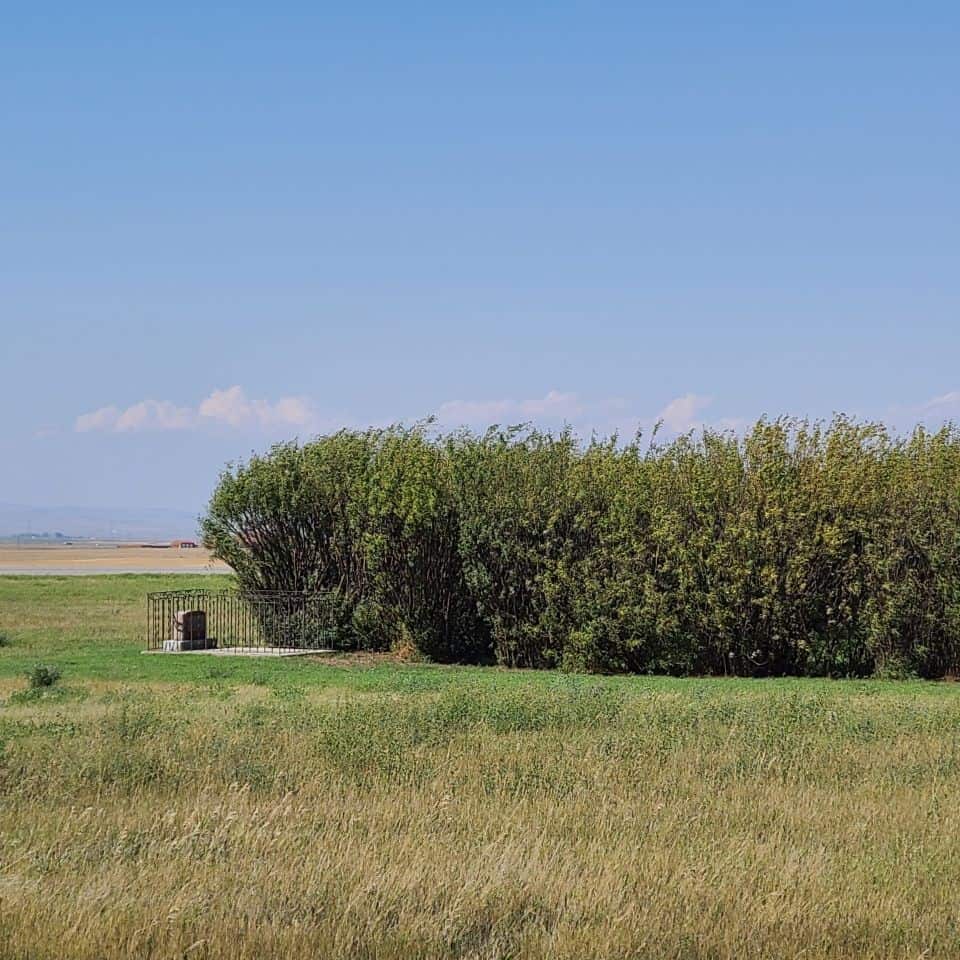 Lone cemetery plot in Granum Alberta Canada has an interesting story.