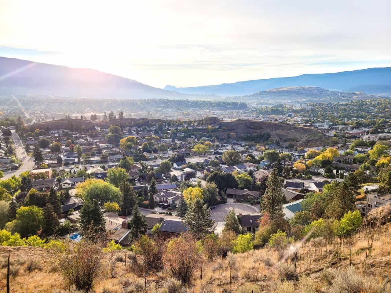 Fall Hikes in and around Vernon British Columbia includes a morning sunrise