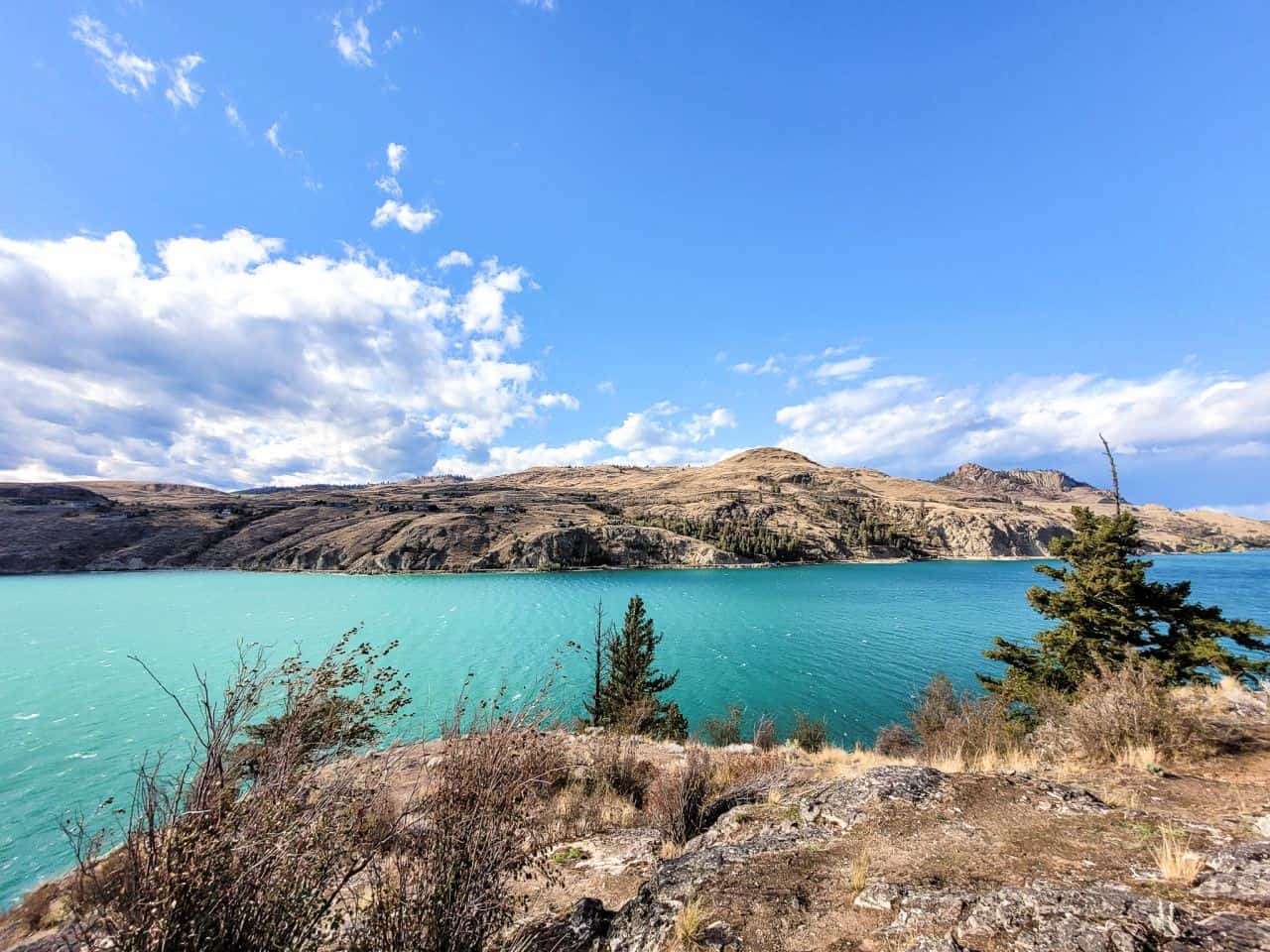 View of Kalamalka Lake and its turquoise water