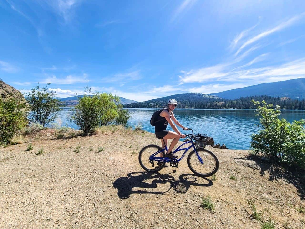 Summertime activities, Vernon, British Columbia, Okanagan,  hiking, biking, Okanagan Rail Trail, bike, hike