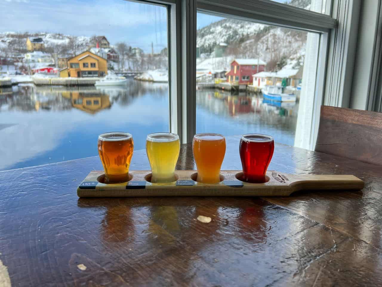 Taste a light of beers with a seaside view in “kitty Vitty” Newfoundland Canada.