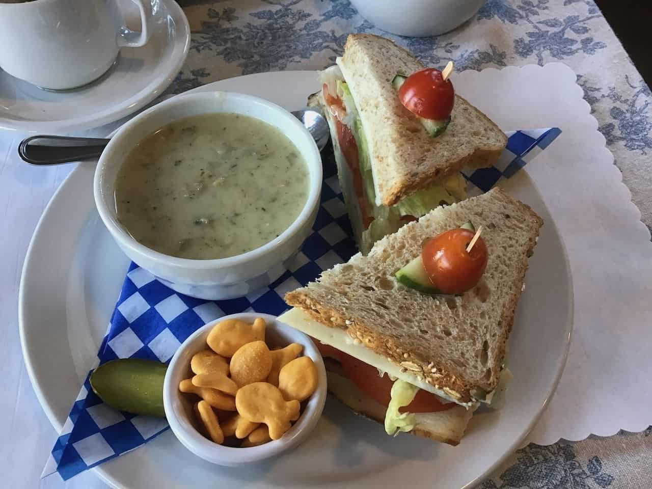 Kilby Cafe lunch we enjoyed during out stay at this historic site in Harrison Mills BC