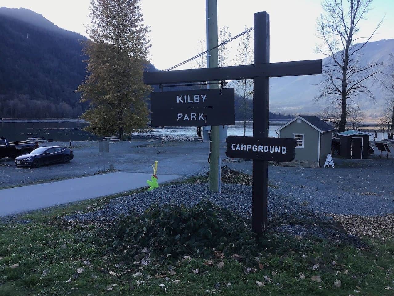 Kilby Park and Campground is a popular park for RVs and camping near Harrison Mills BC.