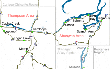 Thompson Shuswap Map