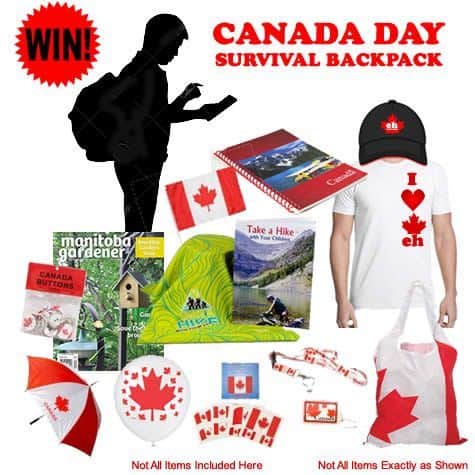 Canada Day Survival Backpack