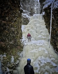 Ice Climbing in Wells Gray Provincial Park