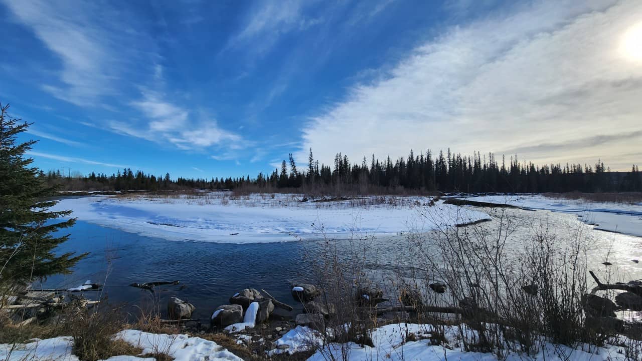 Gorgeous River Views in Calgary Alberta - Gorgeous views of the Elbow River from Griffith Woods Park in southwest Calgary.