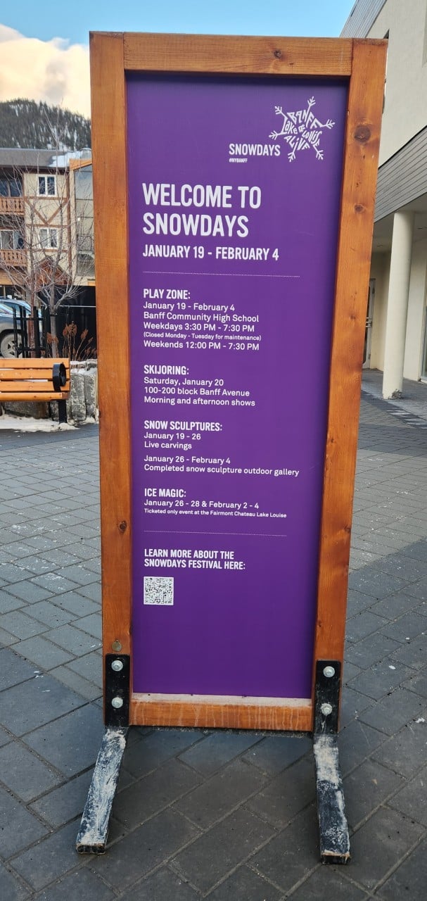Banff Snow Days 2024 Winter Festival 2024-02-01 - Banff Snow Days Event Schedule for the 2024 annual winter festival. Every day can have a different schedule with various events taking place over the 2 week period 