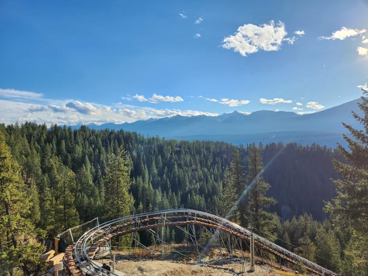 Mountain Rollercoaster in British Columbia  - This mountain coaster offers fantastic views and heart pumping mountain action. 