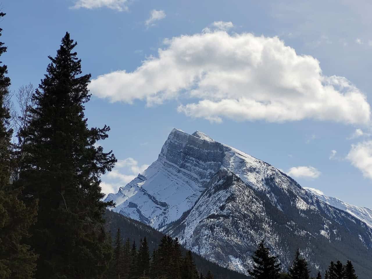 The Views - Sports Tournaments & Sightseeing - Banff Alberta Canada 2024-04-15 - The views surrounding the Fenlands Recreation Centre in Banff are beautiful. Prettiest parking lot l have ever spent time waiting in. 
Banff Alberta Canada