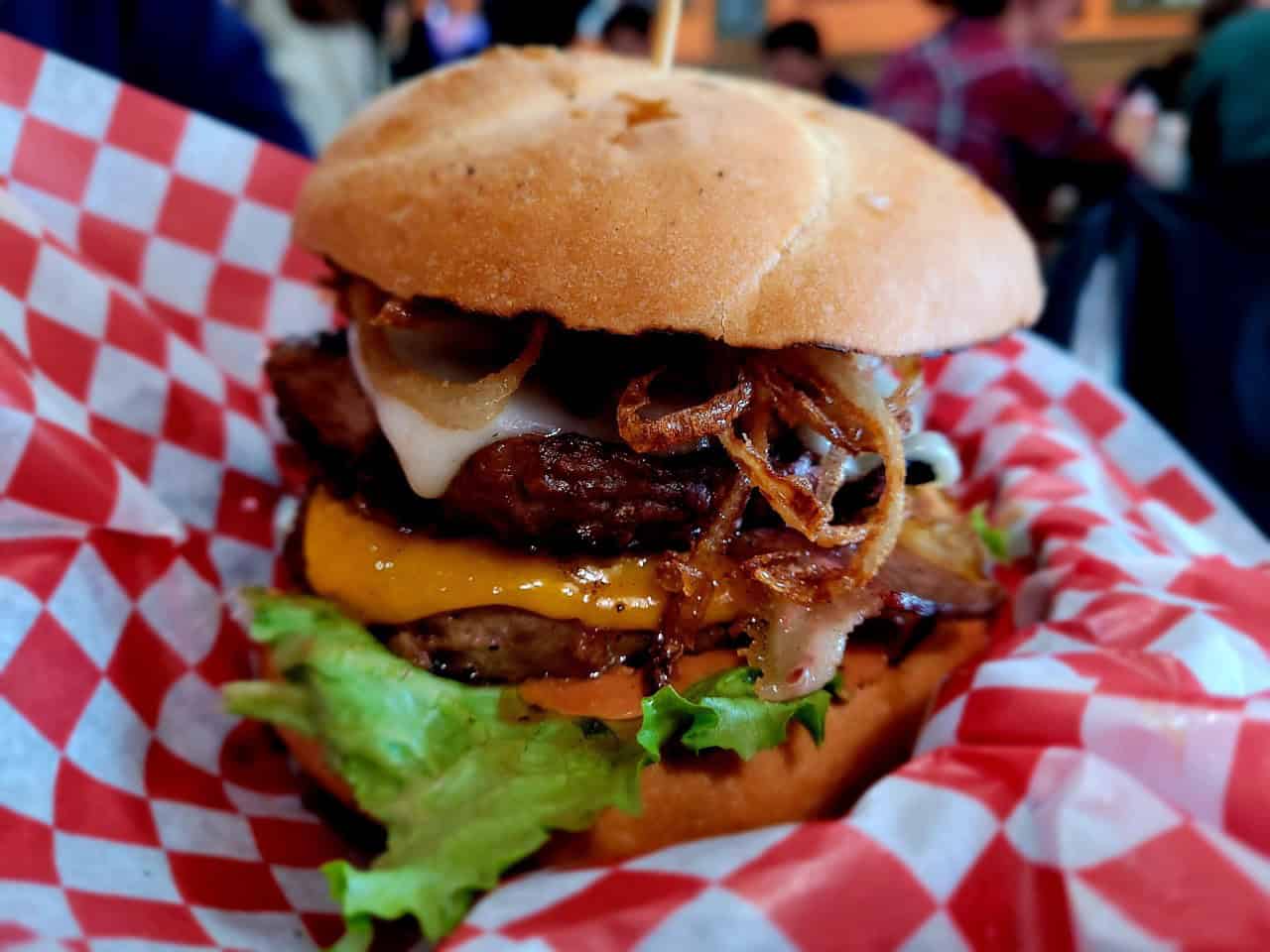 Man Sized Burger at Flipp'n Burgers Kensington  - Flipp'n Burgers in Kensington delivers customers quality burgers the way you want. 
Flipp'n Burgers are addicting they are so darn good! 
Calgary, Alberta, Canada
