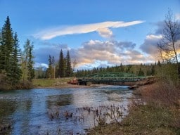 The Infamous Bridge on Castle River in Alberta Canada