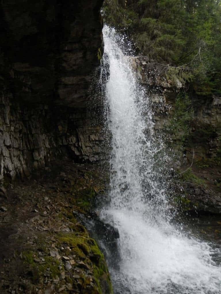 Troll Falls - Easy access to walk in behind the falls for a cool experience. Be careful. Wear proper shoes for slippery ground.