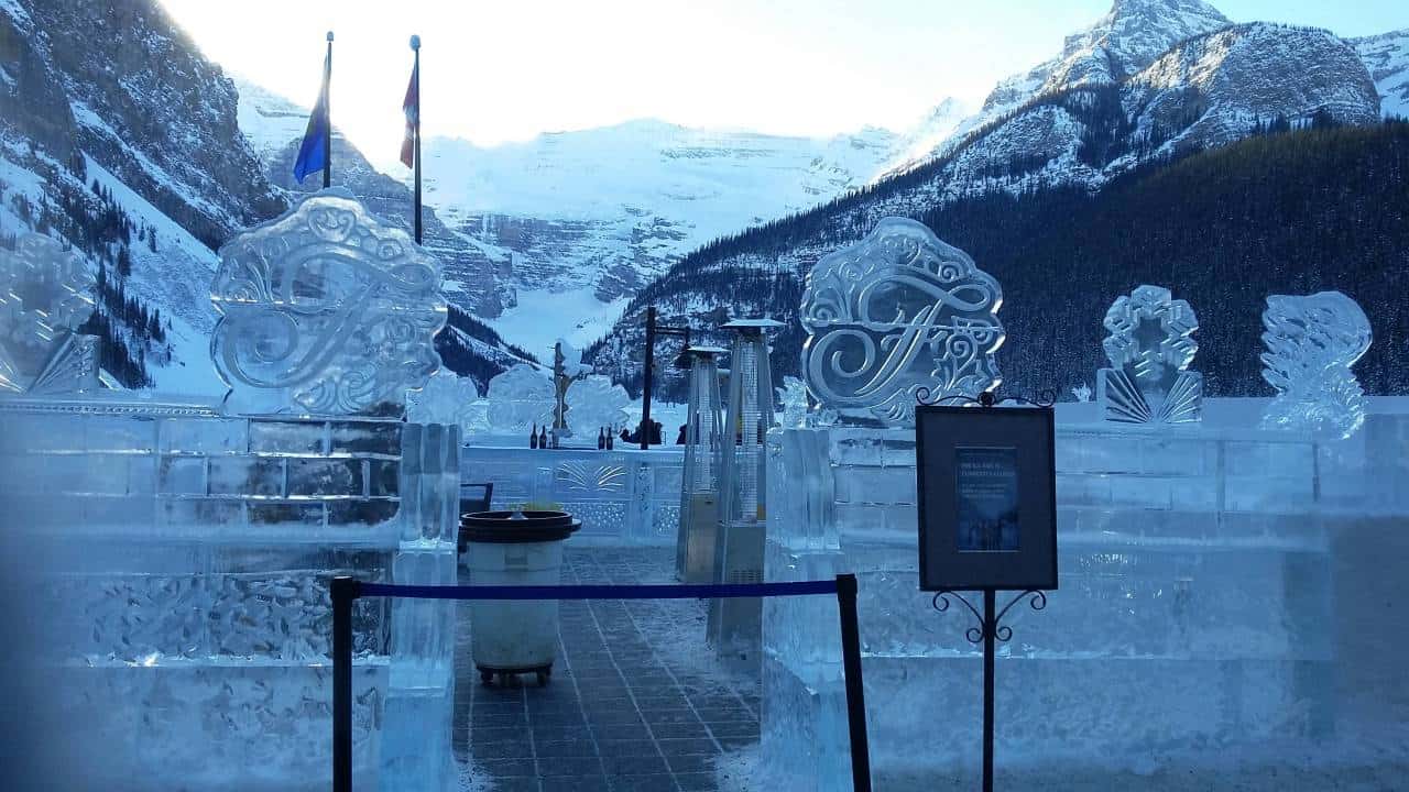 A bar made of ice! - Ice Festival, Lake Louise 