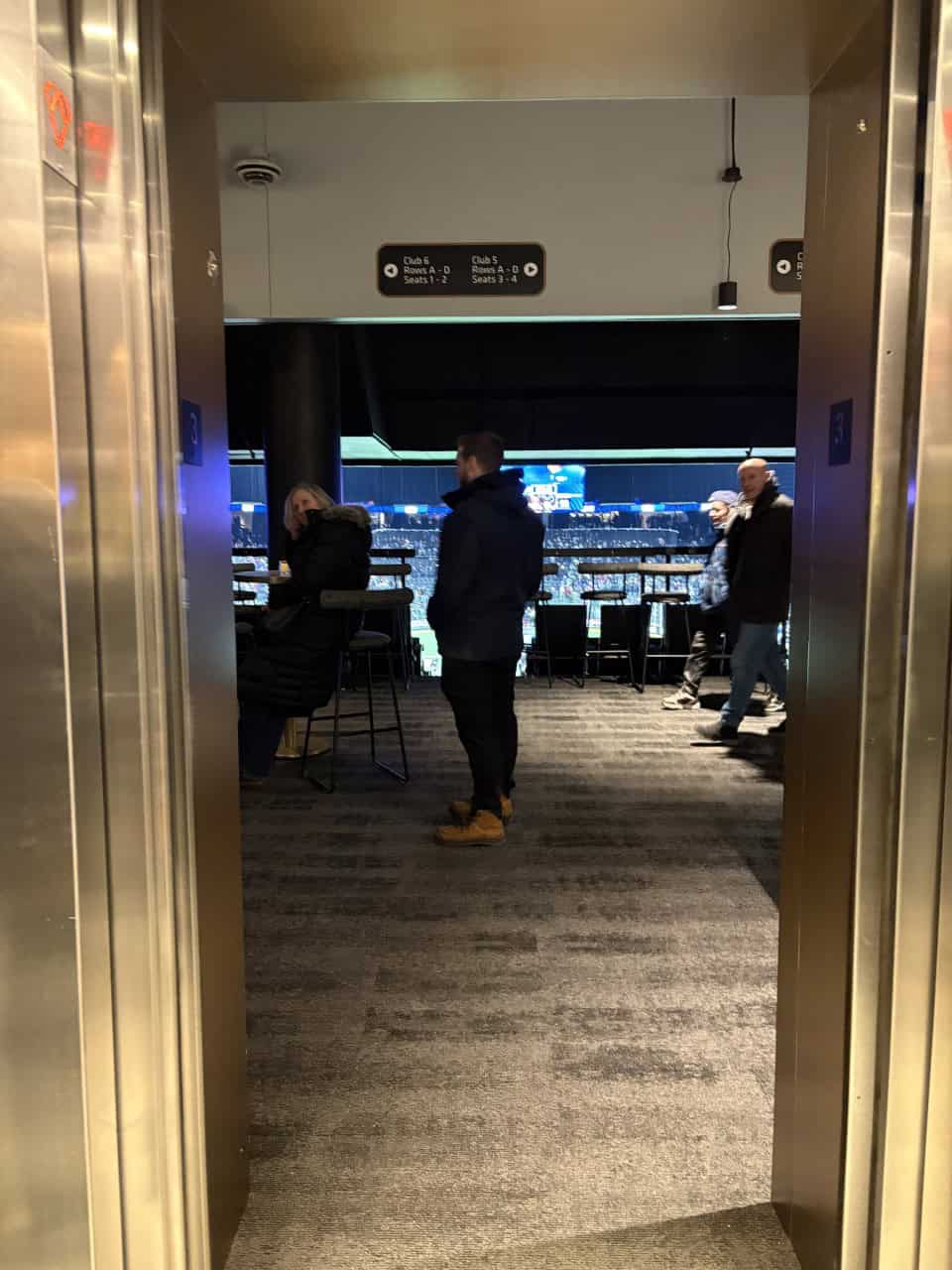 Elevator-Access-to-House-of-Peroni - The way to access the house of Peroni Lounge for the Toronto Rock game was by taking the elevator to Level 3 of the TD Coliseum in Hamilton, Ontario, Canada.