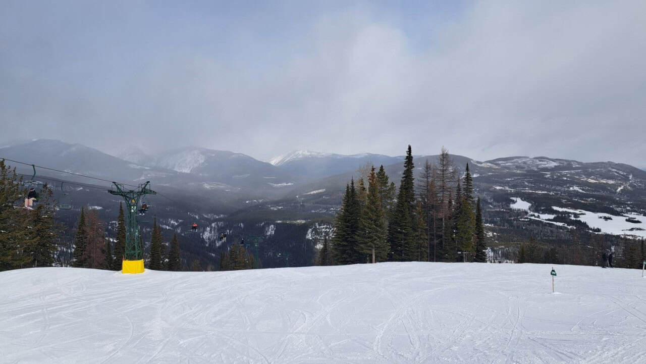 Valley Views from the Top of Kimberley Alpine Resort - From the upper runs and lifts, views stretch across the Rocky Mountain Trench valley and surrounding mountains.
