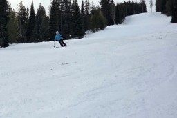 Skiing the Groomed Runs at Kimberley Alpine Resort