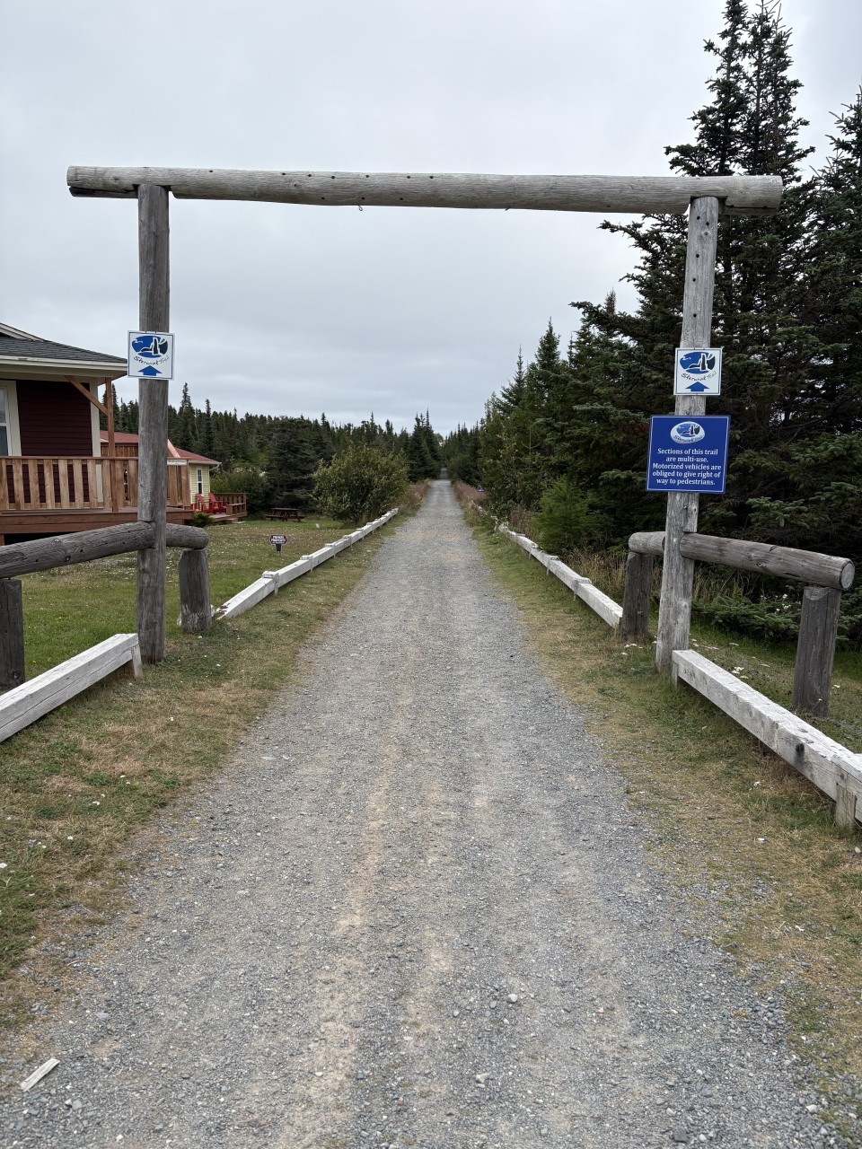 Starting-the-Skerwink-Trail-Newfoundland-Canada - The Skerwink Trail in Newfoundland, Canada, starts out as an easy, flat, gravel walkway. 