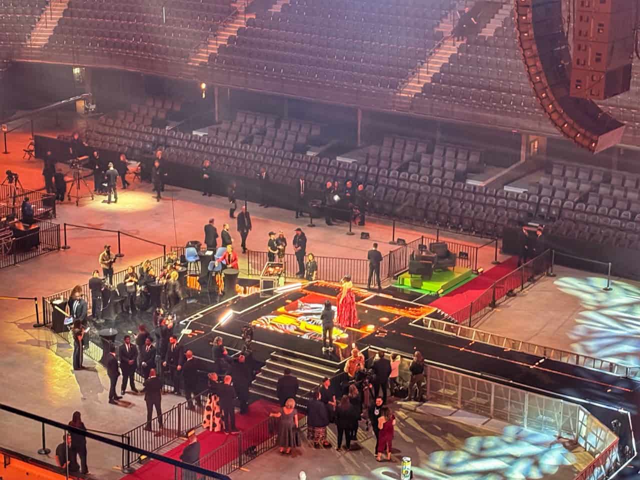 Junos-2026-preshow - First look at the stage during the Junos 2026 pre-show. Seeing it before the crowd filled in made it feel even more special.