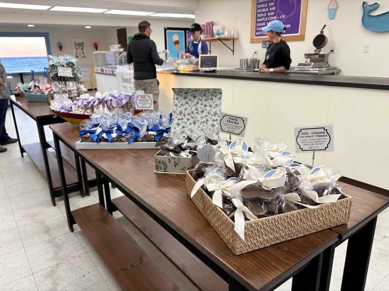 Wrapped-Chocolate-Treats-Sweet-Rock-Ice-Cream - The wrapped chocolate treats from Aunt Sarah's Chocolate Shop looked like they would be the perfect gift of any occasion.