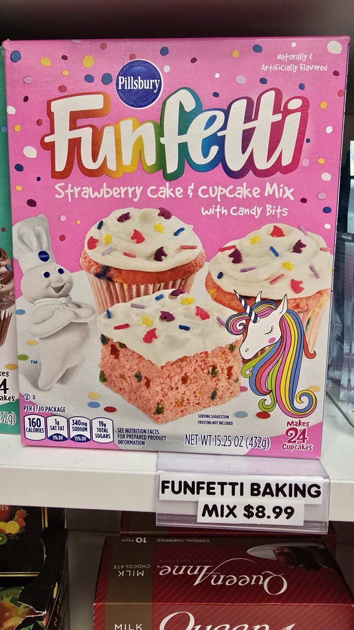 Funfetti Baking Finds - Not just candy. Issy & Jay’s also carries fun baking mixes like this colourful Funfetti set. Easy, playful, and perfect for a quick sweet fix at home