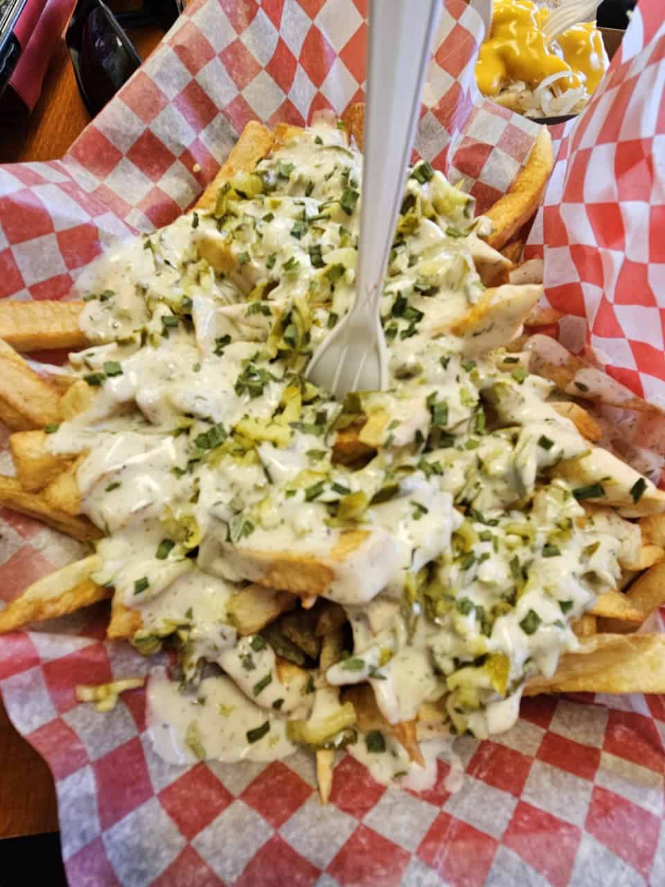 Dill Pickle Fries at Original Alberts - Point Edward Ontario Canada  - The Dill Pickle Fries at Original Alberts in Point Edward are the best l have ever had. Over 90 years of serving fries, Original Alberts knows how to do it right.
Visit them under the Blue Water Bridge in Point Edward Ontario Canada. 