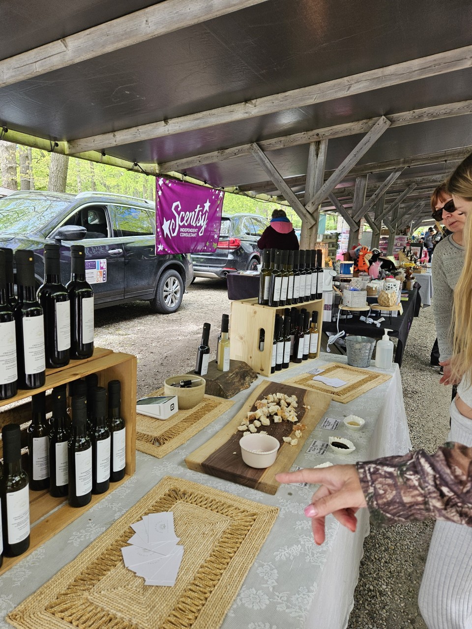 Balsamic Vinegars at the Pinery Antique Flea Market Grand Bend Ontario Canada  - Lots of delicious Balsamic Vinegars available and samples to try at the Pinery Antique Flea Market in Grand Bend Ontario Canada. 