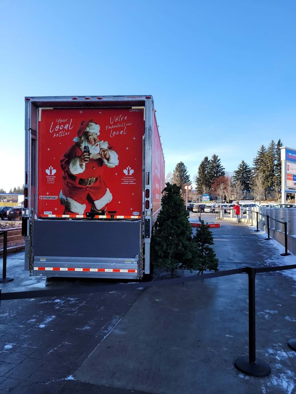 Coca-Cola Holiday Truck Tour 2021-12-03 - Filling the truck for the Calgary Food Bank