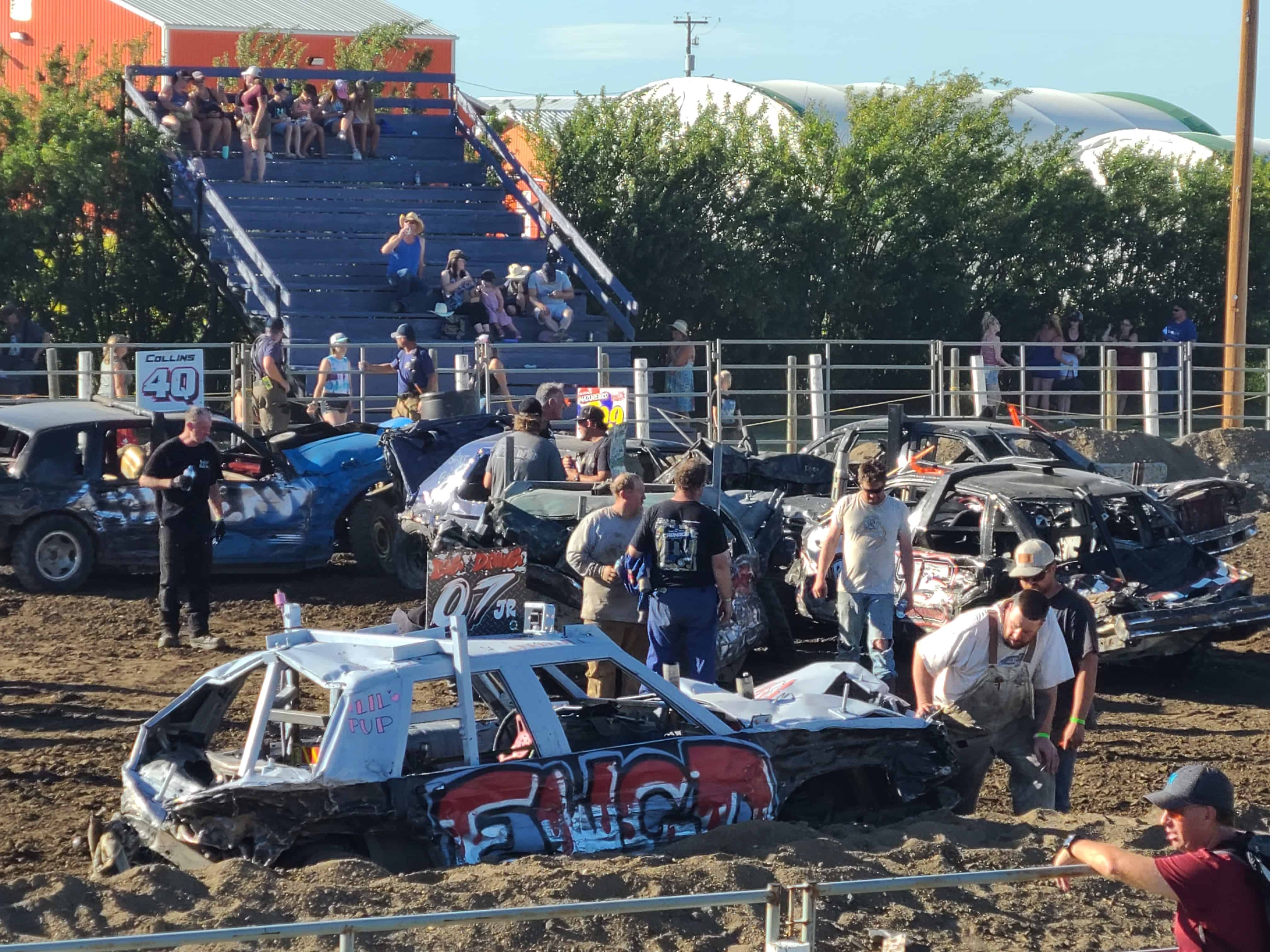 Andrea Horning Vulcan Demolition Derby, Alberta