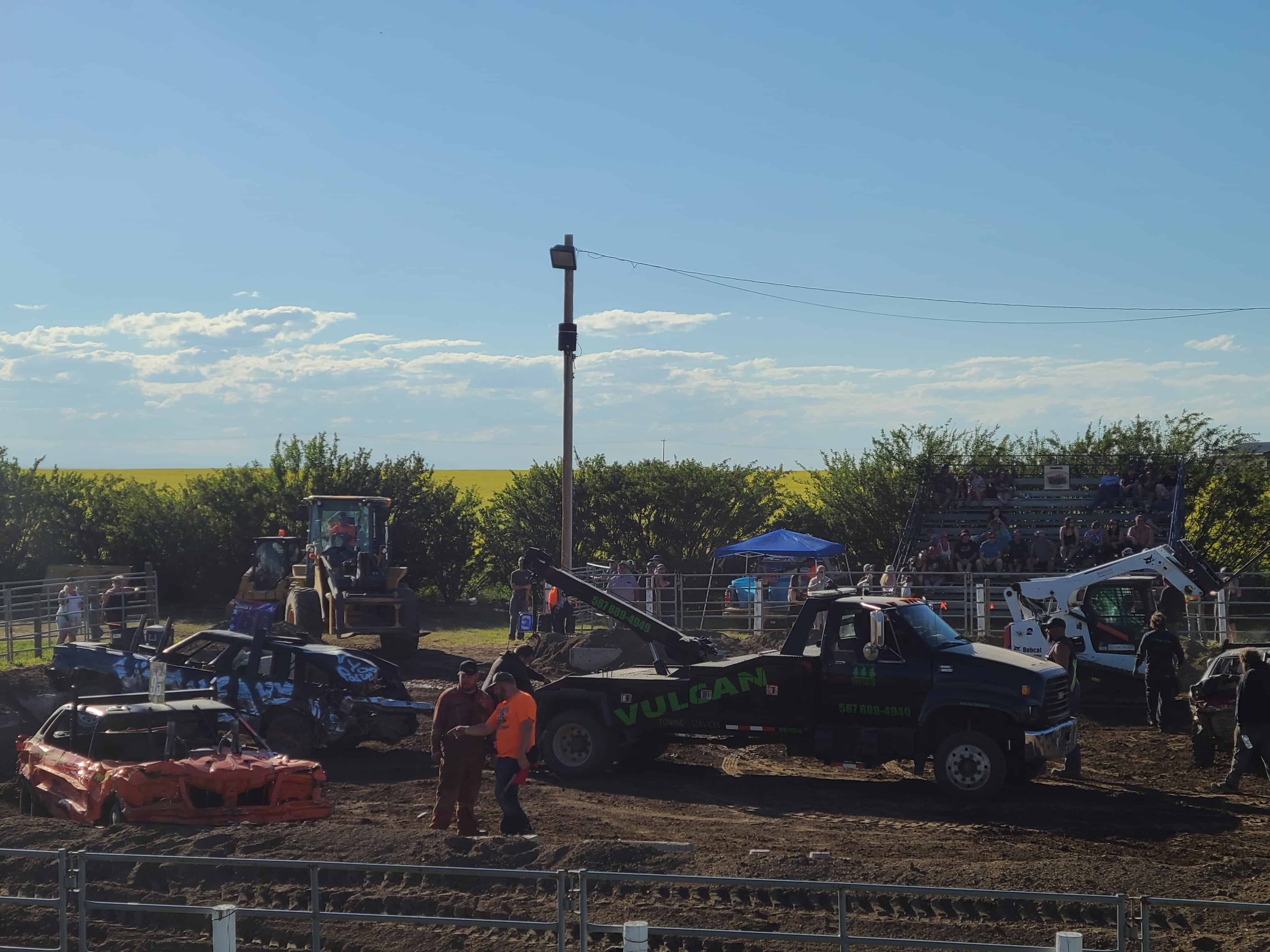Andrea Horning Vulcan Demolition Derby, Alberta