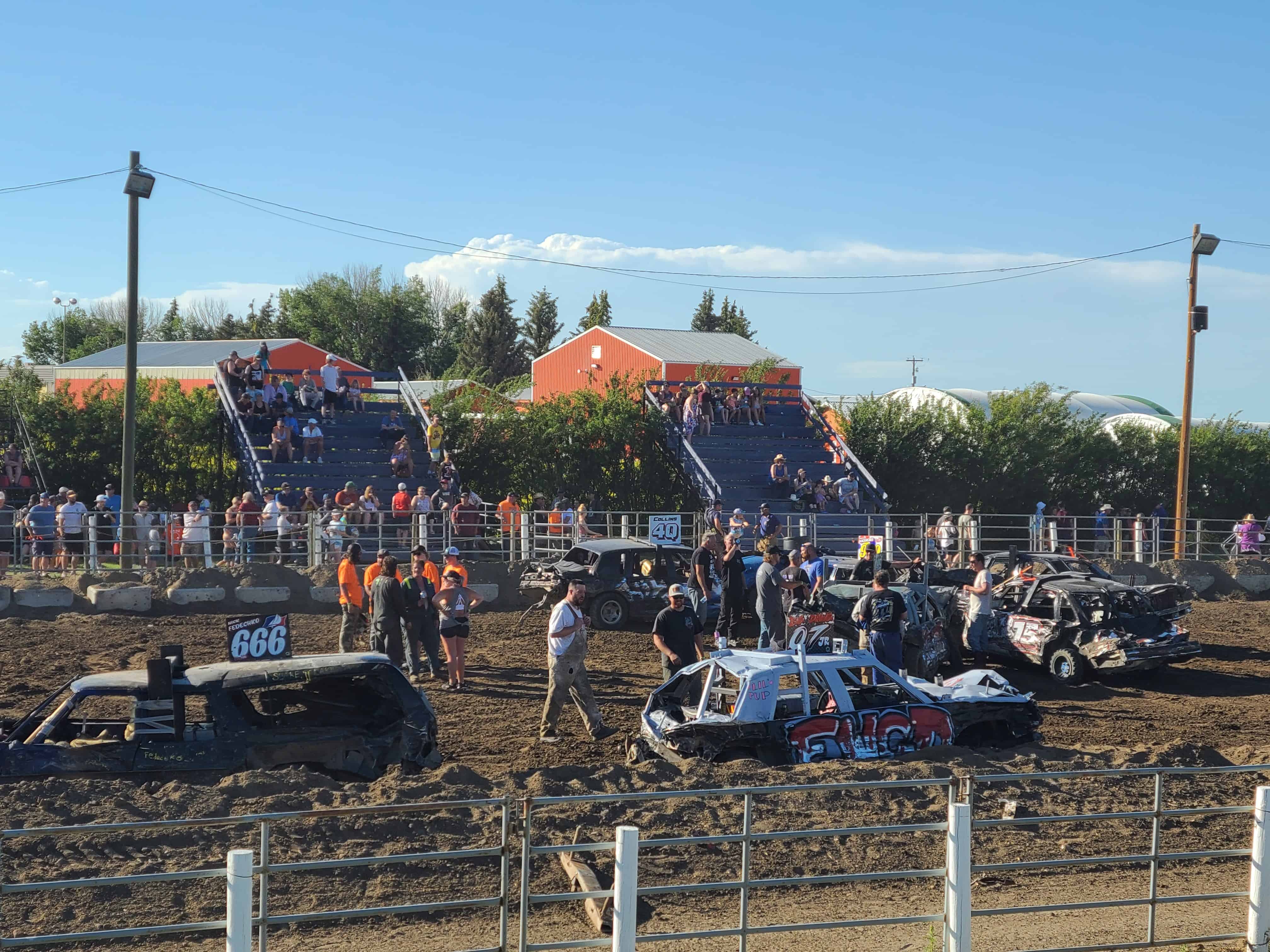 Andrea Horning Vulcan Demolition Derby, Alberta