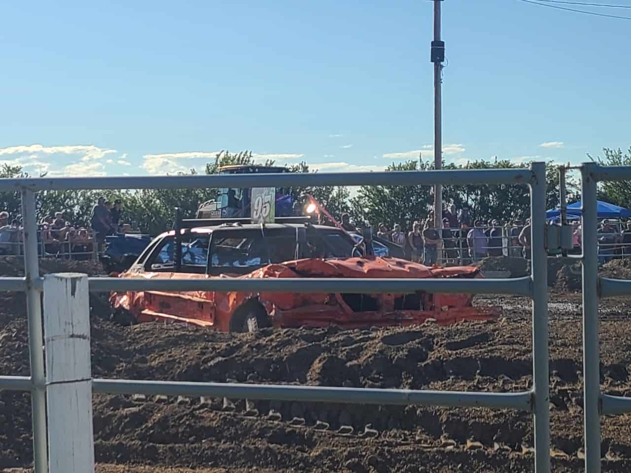 Andrea Horning Vulcan Demolition Derby, Alberta