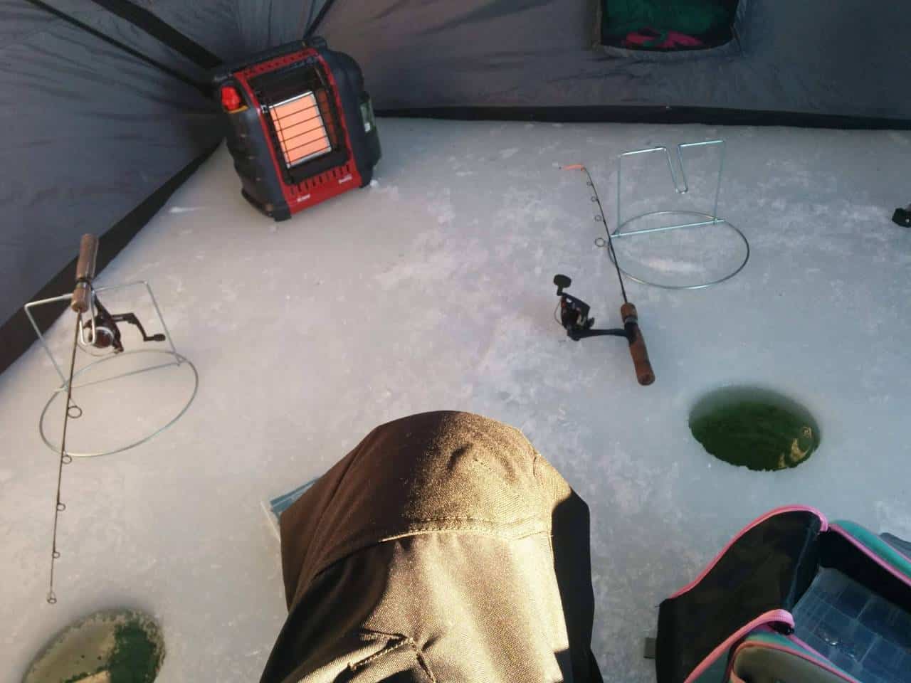 Hard water season - Ice fishing is one of my favourite things to do. I'll travel pretty far to find the good spots. 