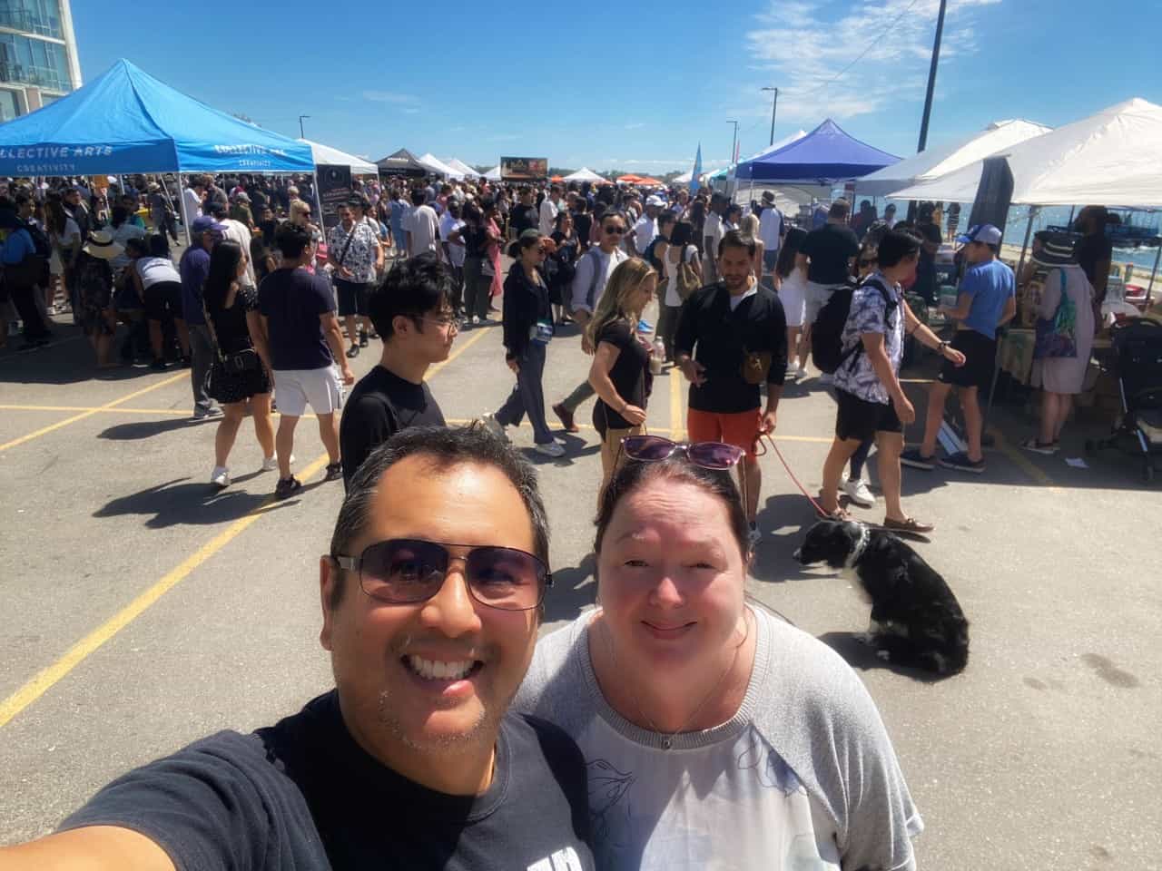 Smorgasburg Toronto 2022 - Checking out the market with my foodie hubby, Chef Jeff.