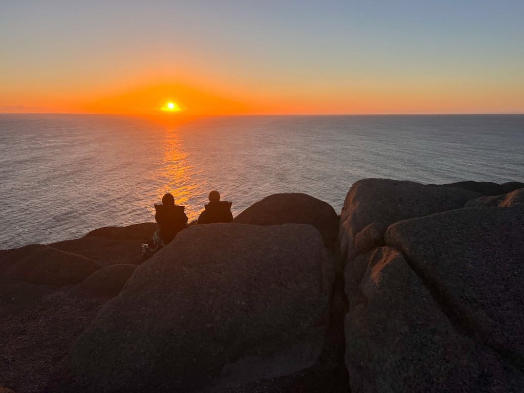 Sunrise at Cape Spear Newfoundland, Canada 2023-02-06 - A chance for romance at Cape Spear, Newfoundland, Canada 