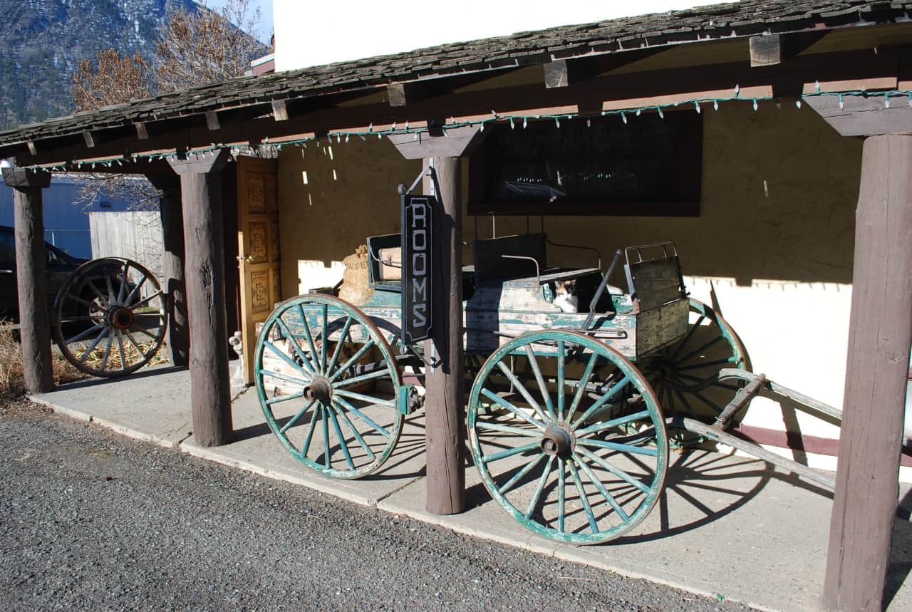Spences Bridge Attractions - A piece of transportation history at Spences Bridge British Columbia along the Thompson River. 
