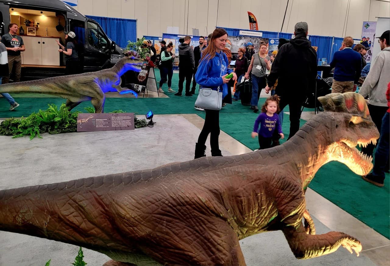 Cary Horning Dinosaurs Calgary Outdoor Adventure & Travel Show 2023